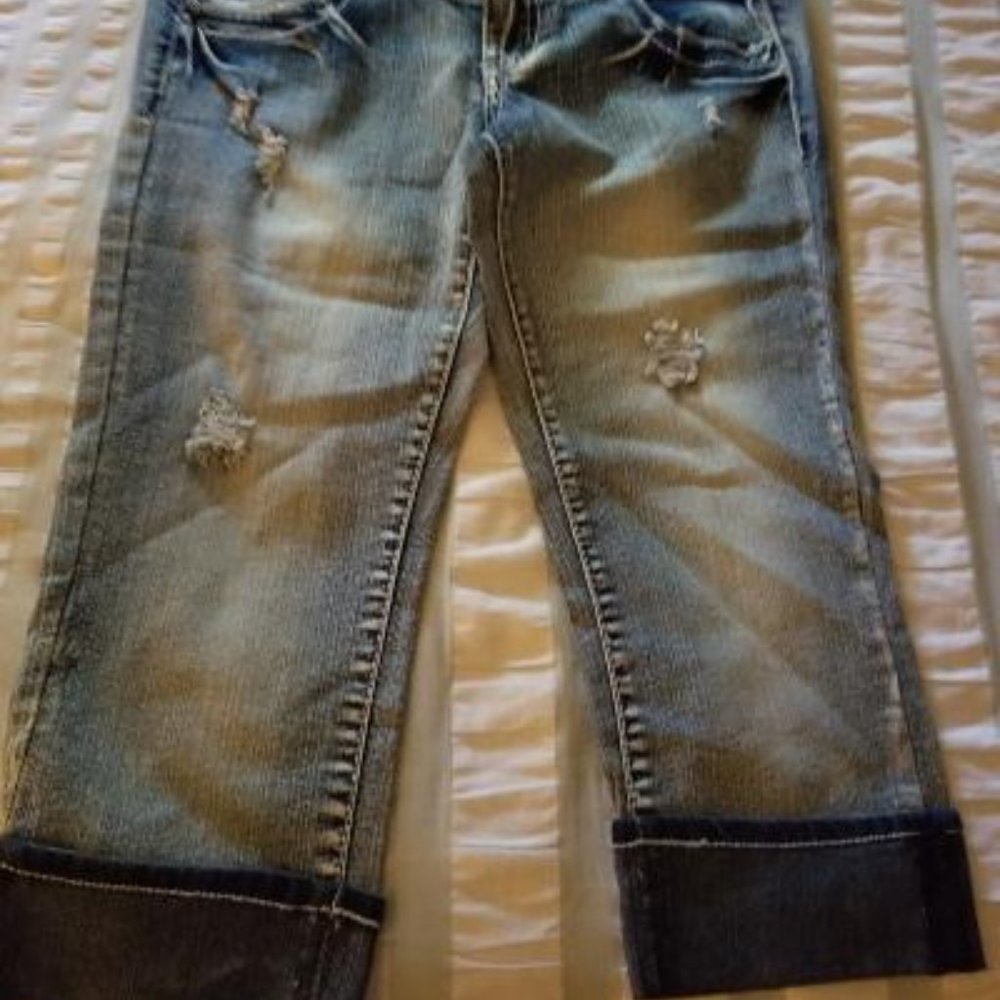 knee high jeans